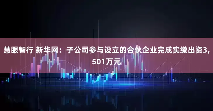 慧眼智行 新华网：子公司参与设立的合伙企业完成实缴出资3,501万元