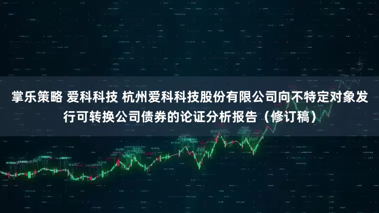 掌乐策略 爱科科技 杭州爱科科技股份有限公司向不特定对象发行可转换公司债券的论证分析报告（修订稿）